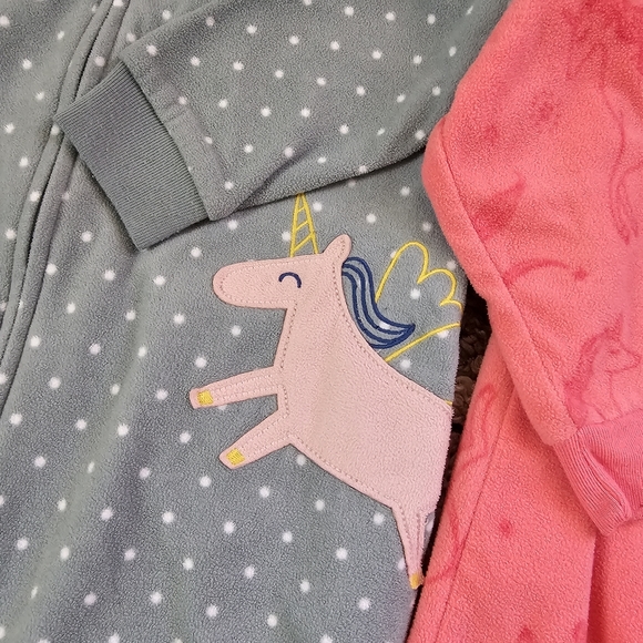 Carters 3T Warm Footie Pj Pajamas - Picture 2 of 5
